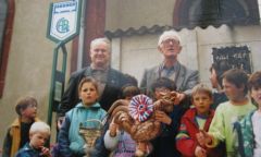 Pose du coq Eglise Fremenil 1991 02